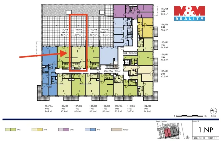 Prodej bytu 1+kk, Praha, Honzíkova, 41 m2