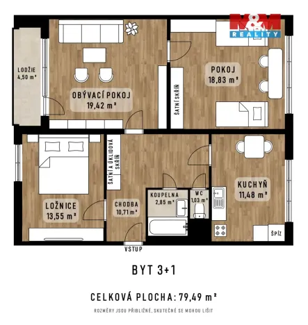 Prodej bytu 3+1, Opava - Kateřinky, Na Pastvisku, 79 m2