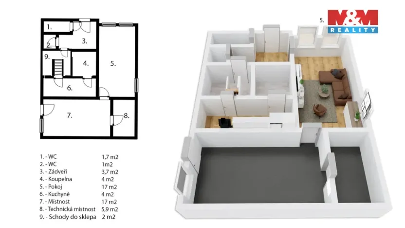 Prodej rodinného domu, Přerubenice, 167 m2