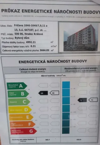 Pronájem bytu 2+1, Hradec Králové, Fričova, 69 m2