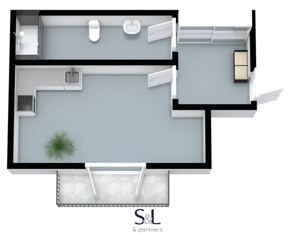 Pronájem bytu 1+kk, Liberec, Na Perštýně, 35 m2