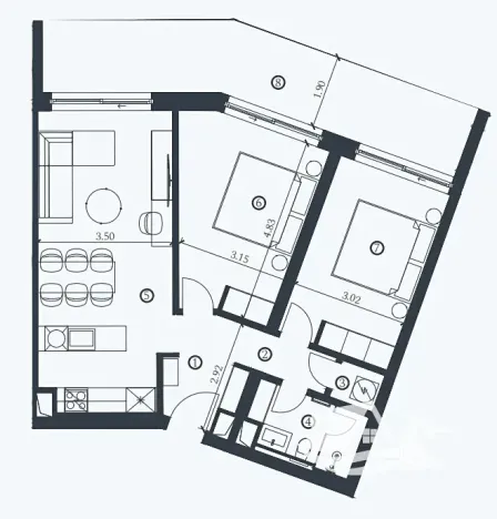 Prodej bytu 3+kk, Savudrija, Chorvatsko, 70 m2