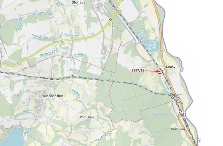 Dražba lesa, Karviná, 1999 m2