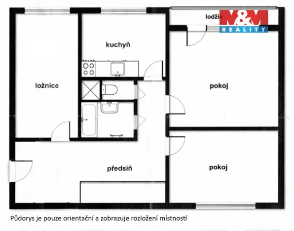 Prodej bytu 3+1, Brno - Bohunice, Spodní, 72 m2