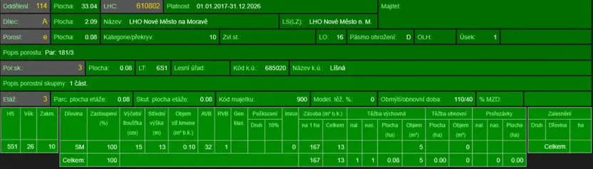 Prodej lesa, Líšná, 10490 m2