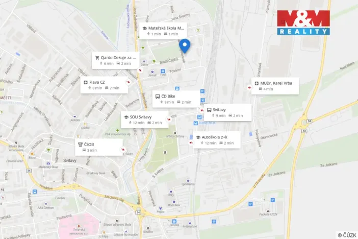 Pronájem bytu 2+1, Svitavy - Předměstí, Marie Pujmanové, 58 m2