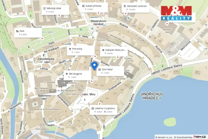 Pronájem bytu 2+1, Jindřichův Hradec - Jindřichův Hradec I, Panská, 80 m2