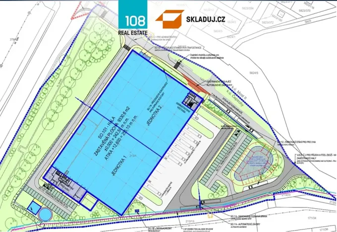 Pronájem skladu, Most, U Lesíka, 5000 m2