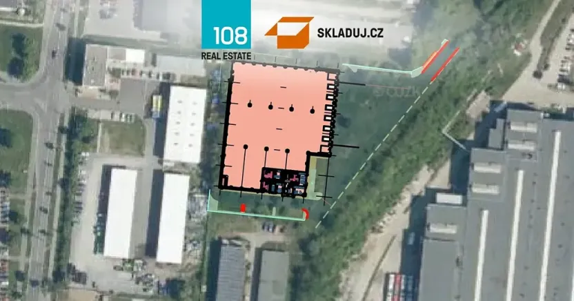 Pronájem skladu, Plzeň, Edvarda Beneše, 7000 m2