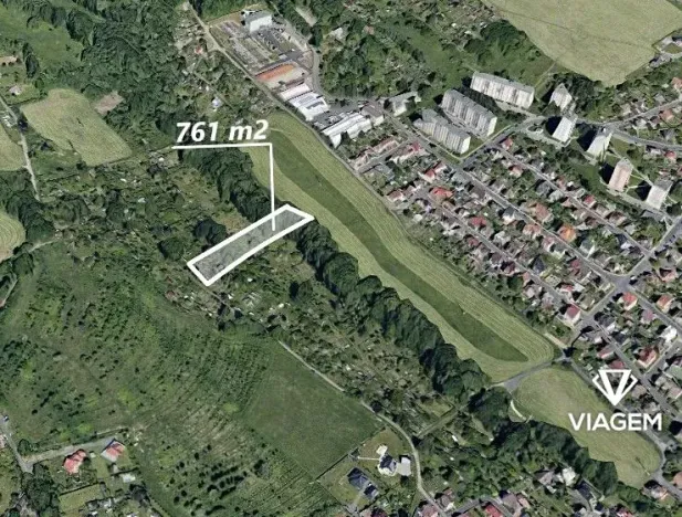 Prodej zahrady, Děčín, 849 m2