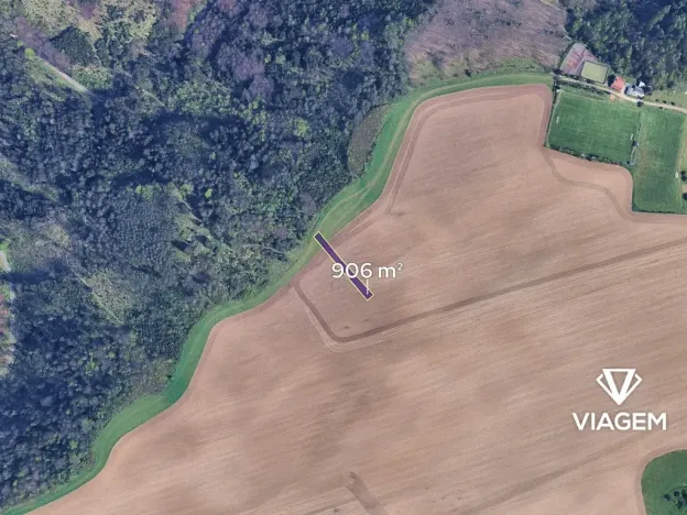 Prodej pole, Vilémovice, 906 m2