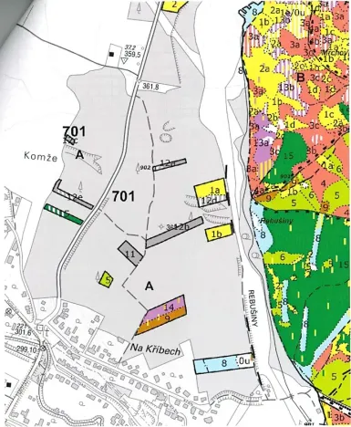 Prodej lesa, Tetčice, 1613 m2