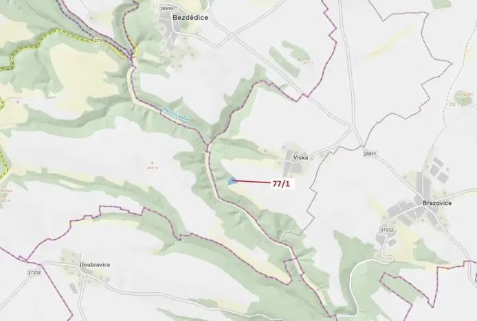 Dražba lesa, Březovice, 4432 m2