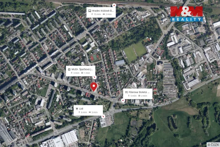 Pronájem bytu 1+kk, Hradec Králové - Slezské Předměstí, Bratří Štefanů, 37 m2