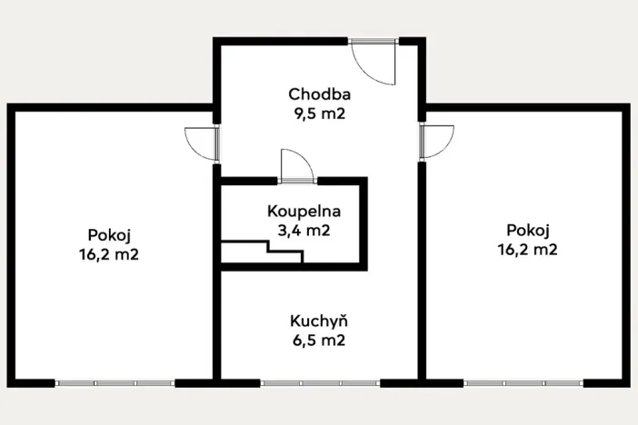 Pronájem bytu 2+1, Kadaň, Na Podlesí, 55 m2