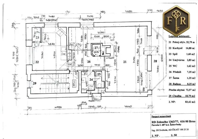 Prodej rodinného domu, Brno, Zeleného, 205 m2