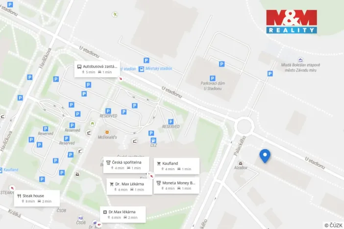 Pronájem bytu 2+1, Mladá Boleslav - Mladá Boleslav II, U stadionu, 54 m2