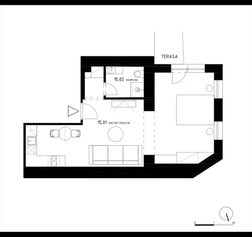 Prodej bytu 2+kk, Špindlerův Mlýn, Vodárenská, 41 m2