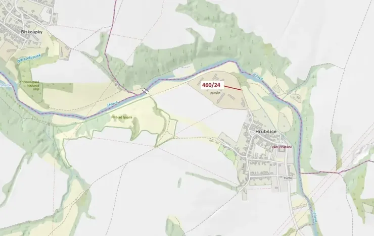 Dražba pozemku, Ivančice, 10 m2