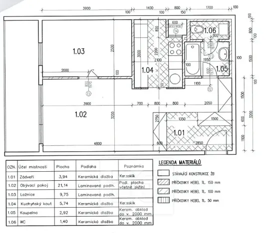 Pronájem bytu 2+kk, Praha - Horní Počernice, Pavlišovská, 56 m2