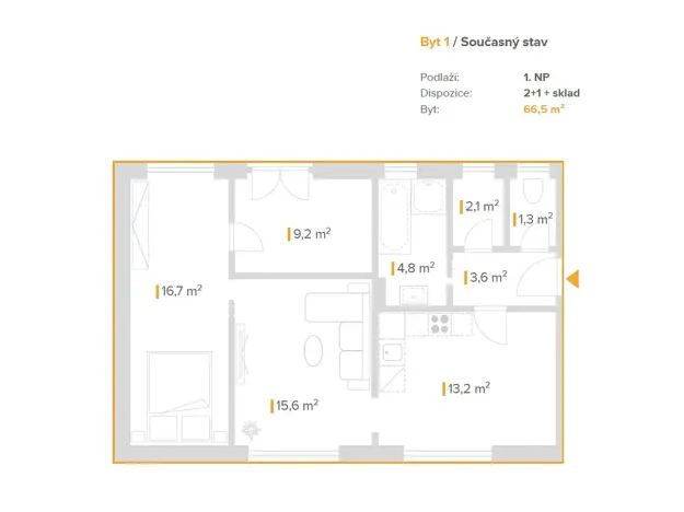 Prodej činžovního domu, Nová Ves, 217 m2