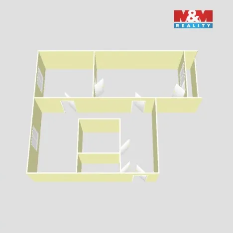 Prodej bytu 2+1, Bílina, M. Švabinského, 52 m2