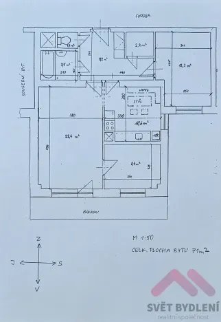 Pronájem bytu 3+1, Praha - Hlubočepy, Devonská, 81 m2