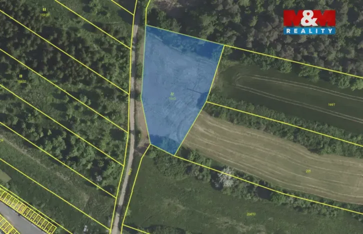 Prodej louky, Velké Popovice, 1030 m2