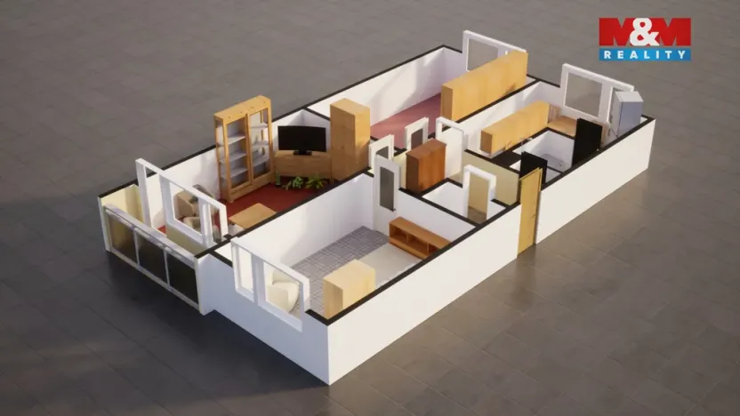 Prodej bytu 3+1, Děčín - Děčín IX-Bynov, Vítova, 74 m2