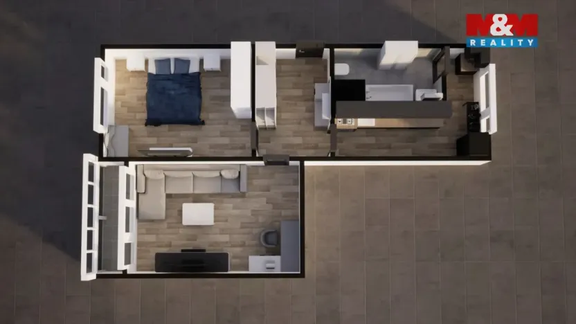 Prodej bytu 2+1, Ústí nad Labem - Ústí nad Labem-centrum, Mošnova, 61 m2