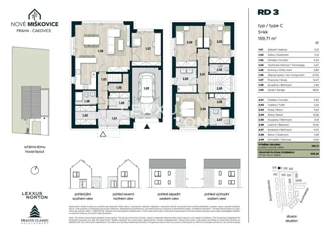 Prodej rodinného domu, Praha - Miškovice, Polabská, 160 m2