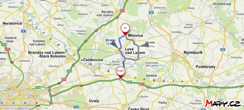 Pronájem komerčního pozemku, Milovice, Topolová, 21200 m2