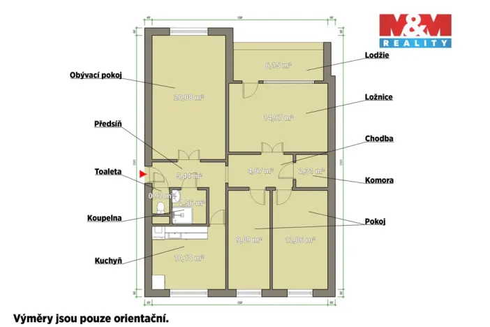 Pronájem bytu 4+1, Plzeň - Bolevec, Tachovská, 84 m2