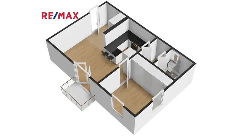 Pronájem bytu 2+kk, Zbůch, Brigádnická, 40 m2