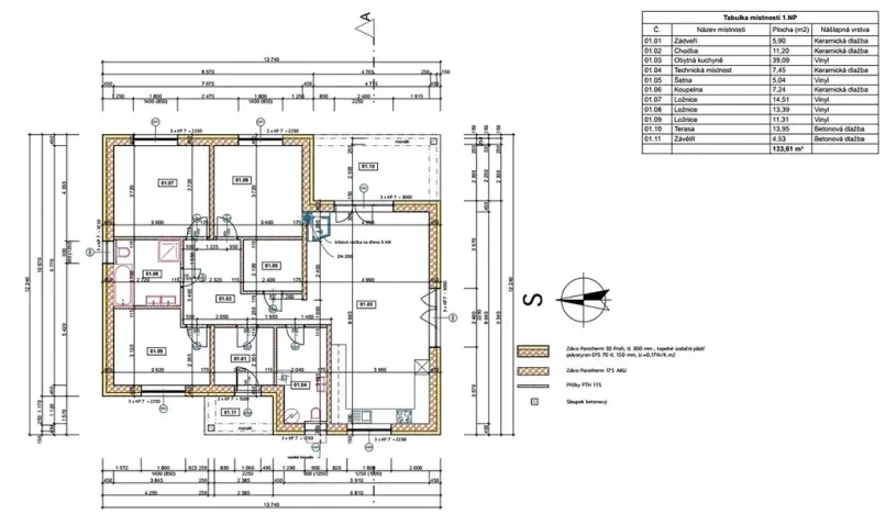 Prodej rodinného domu, Kolomuty, 134 m2