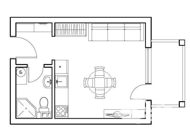 Prodej bytu 1+kk, Bjala, Bulharsko, 34 m2