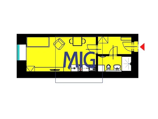 Pronájem bytu 1+kk, Syrovice, 28 m2