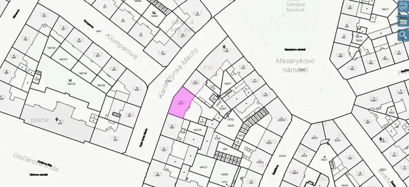 Dražba - jiné, Hradec Králové, Karla Hynka Máchy, 1 m2