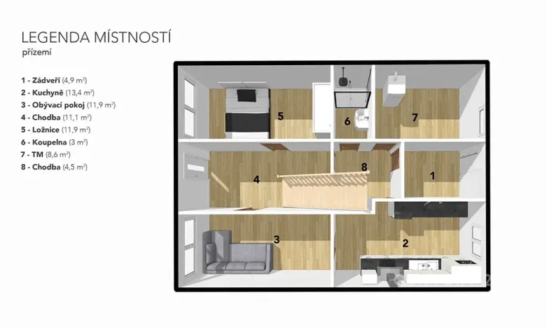 Prodej rodinného domu, Vroutek, Na Hůrce, 140 m2