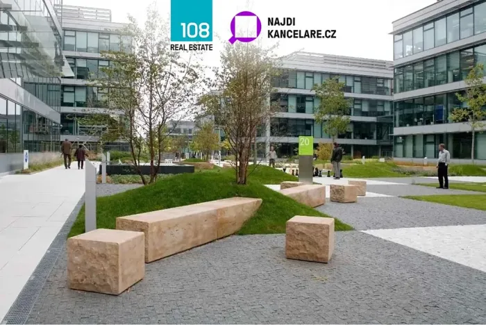 Pronájem kanceláře, Praha - Chodov, V parku, 1073 m2