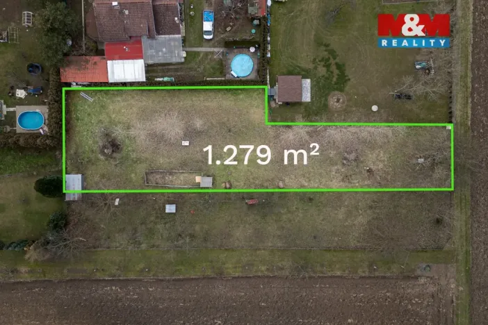 Prodej pozemku pro bydlení, Dub nad Moravou, 1279 m2