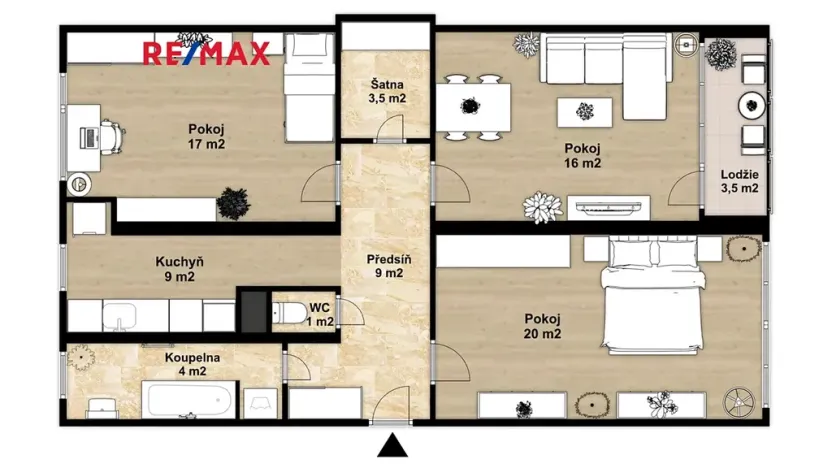 Pronájem bytu 3+1, Brandýs nad Labem-Stará Boleslav, Brázdimská, 80 m2
