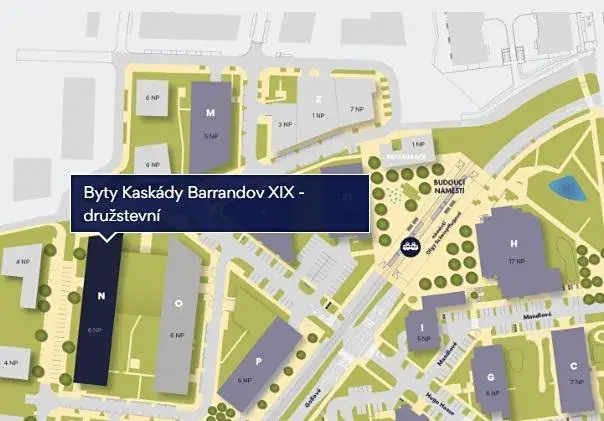 Prodej bytu 3+kk, Praha - Hlubočepy, náměstí Olgy Scheinpflugové, 78 m2