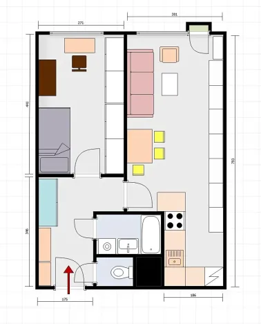 Prodej bytu 2+kk, Praha - Kobylisy, Taussigova, 45 m2