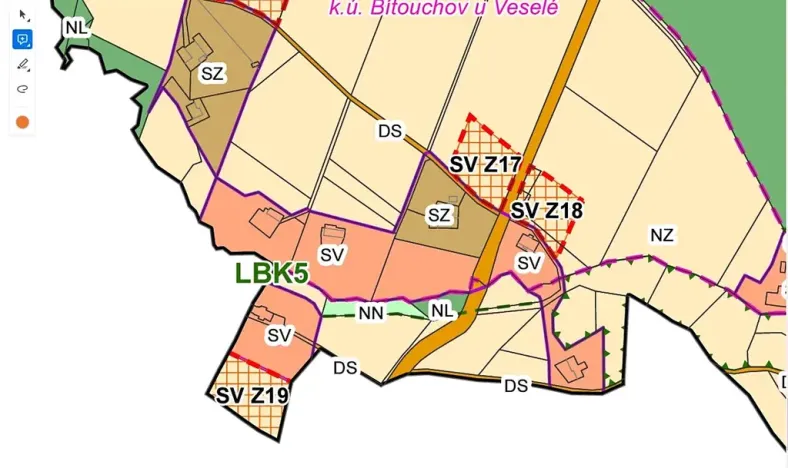 Prodej pozemku pro bydlení, Veselá, 170 m2
