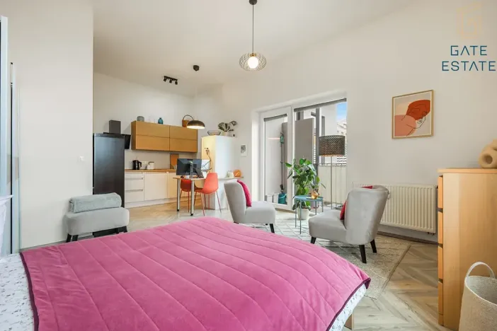 Pronájem bytu 1+kk, Brno, Vlhká, 41 m2