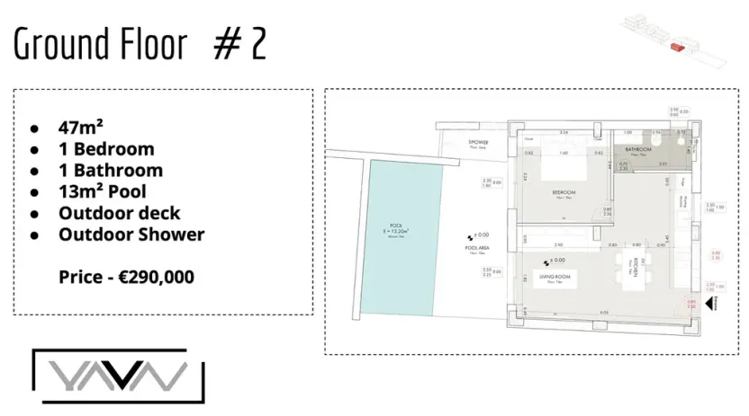 Prodej bytu 2+kk, Elounda, Řecko, 47 m2