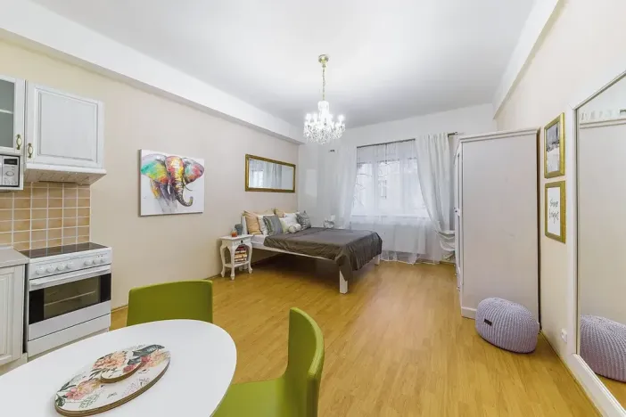 Pronájem bytu 1+kk, Praha - Vršovice, Bulharská, 32 m2