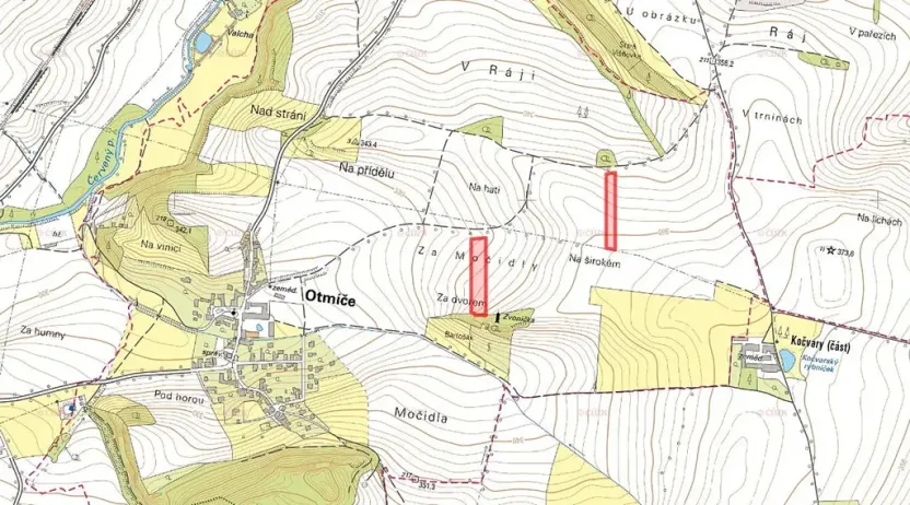 Prodej podílu pole, Otmíče, 7483 m2