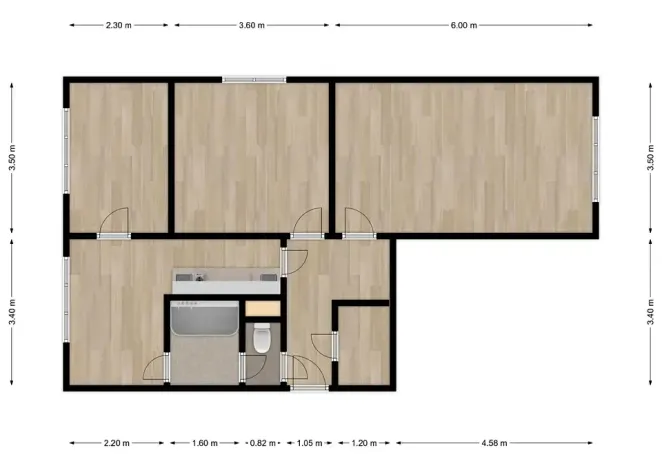 Prodej bytu 3+1, Moravská Třebová, Západní, 65 m2